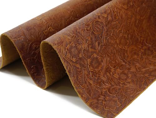Bump Texture Tooling Leather Sheets Plain Geometric Pattern Printed Leather S...