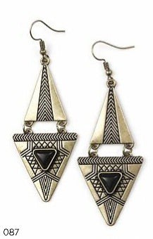 Costume Earrings, Diamonds & Triangles
