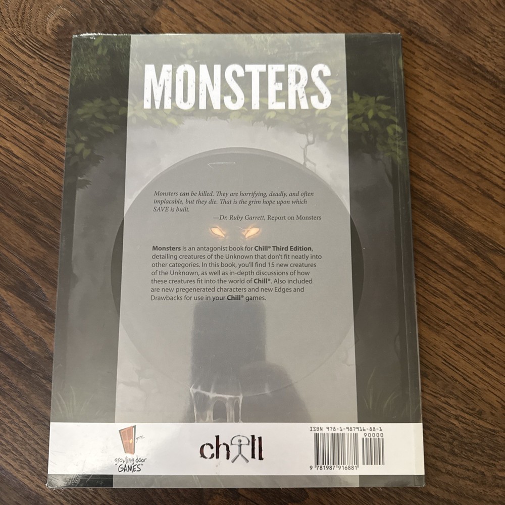 Monsters For Chill RPG SEALED