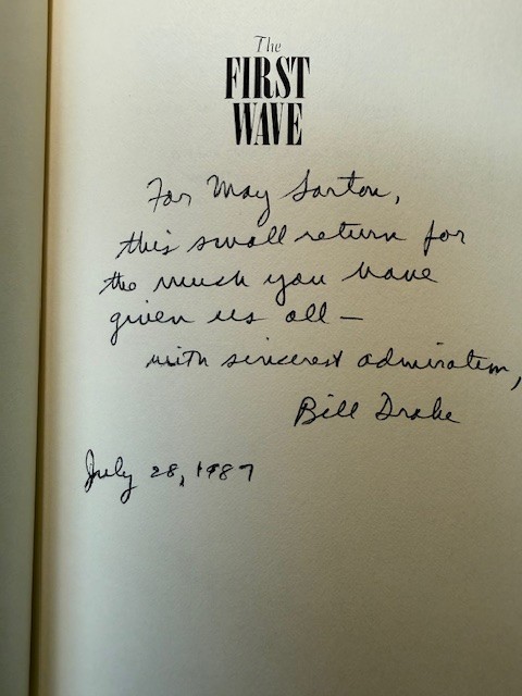 William Drake First Wave Signed Letters May Sarton Association Copy (ALS/TLS)