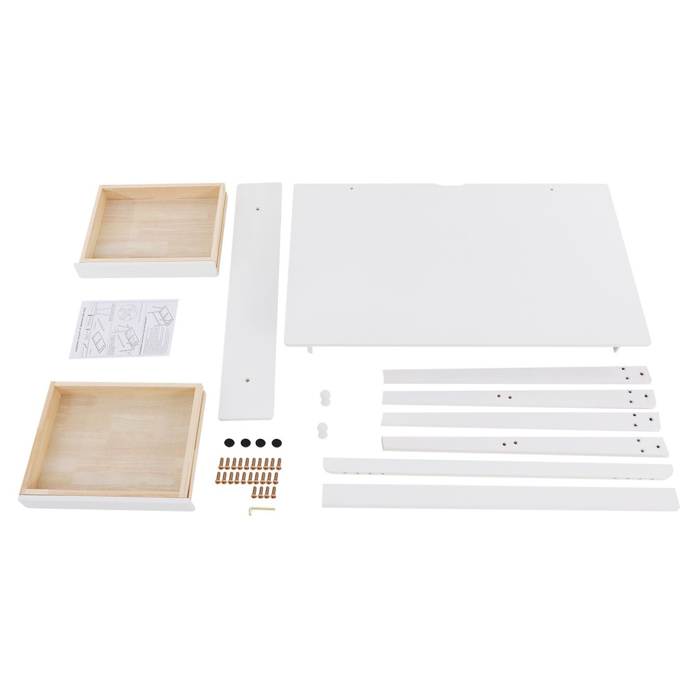Writing Computer Desk  white Desk With Drawers Dresser Study Table Game Table
