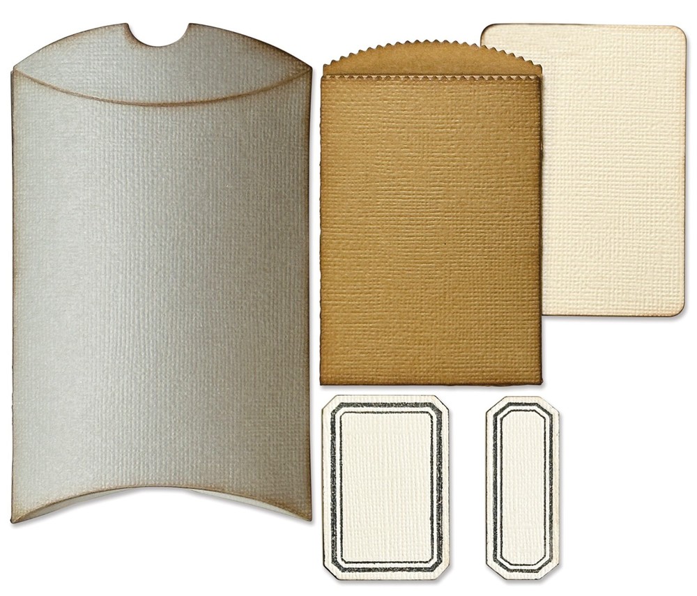 Sizzix Thinlits 5pc Pillow Box #666568 Retail $20.99 by Tim Holtz Vault