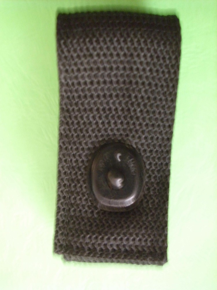 BALLISTIC WEAVE HANDCUFF STRAP BLACK W/SNAP