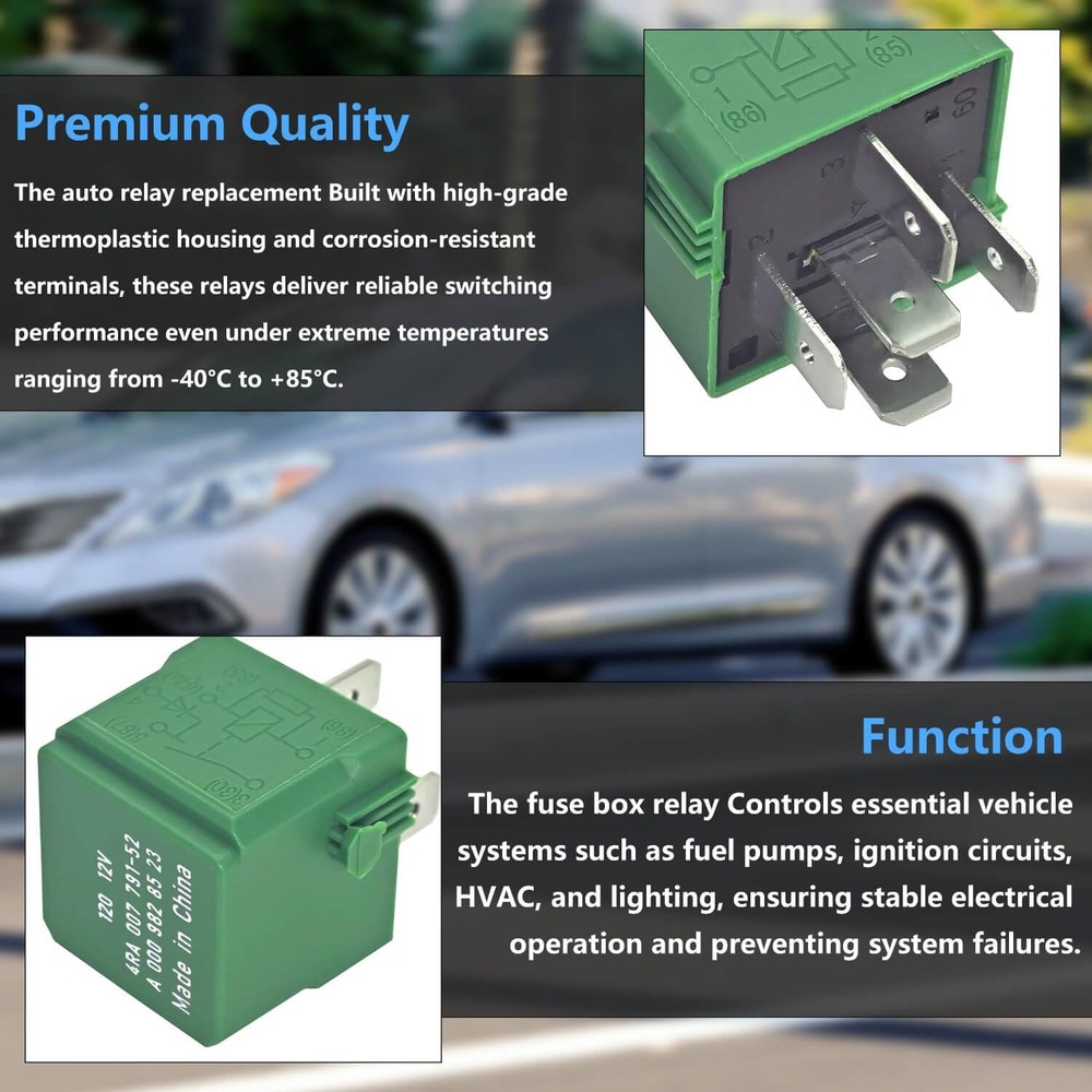 2PCS 5-Pin Multifunctional Control Relay, Compatible with Mercedes B200 E350