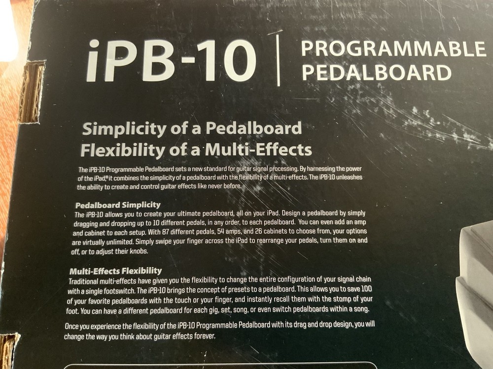 DigiTech iPB-10 PROGRAMMABLE PEDALBOARD For Guitars 20-0347-A