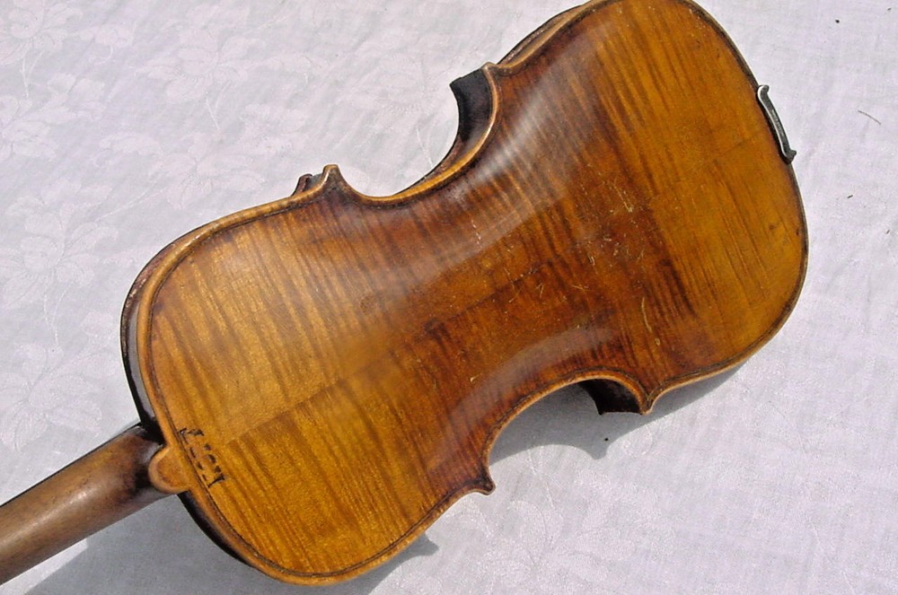 ANTIQUE HOPF VIOLIN NICE OLD FIDDLE GREAT TIGER BACK