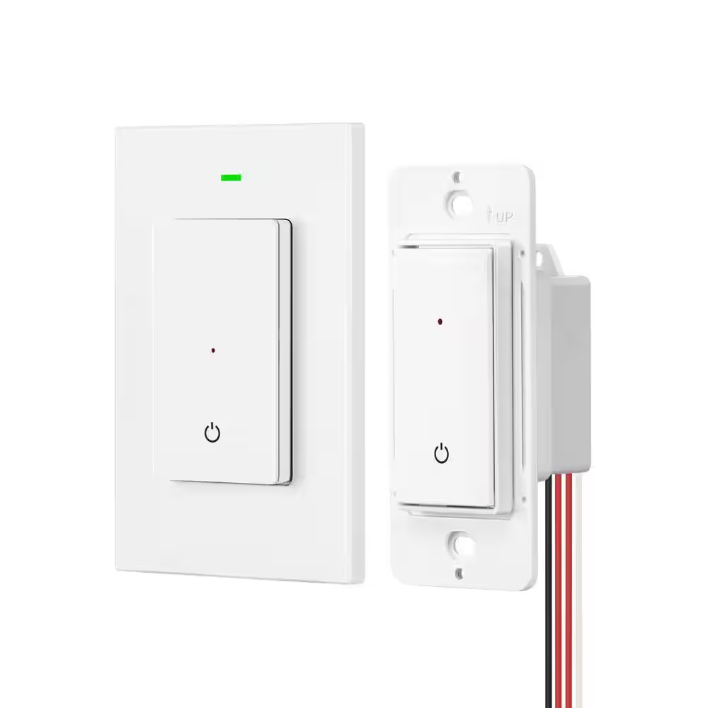 125-Volt 3 Way Wireless Remote Control Light Switch and Receiver Kit with Magnet