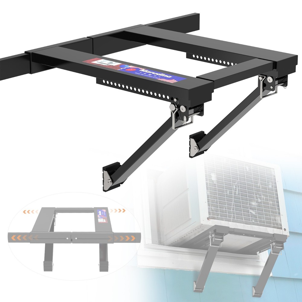 Adjustable Window AC Bracket, Quick Installation in 3minutes Without Drilling