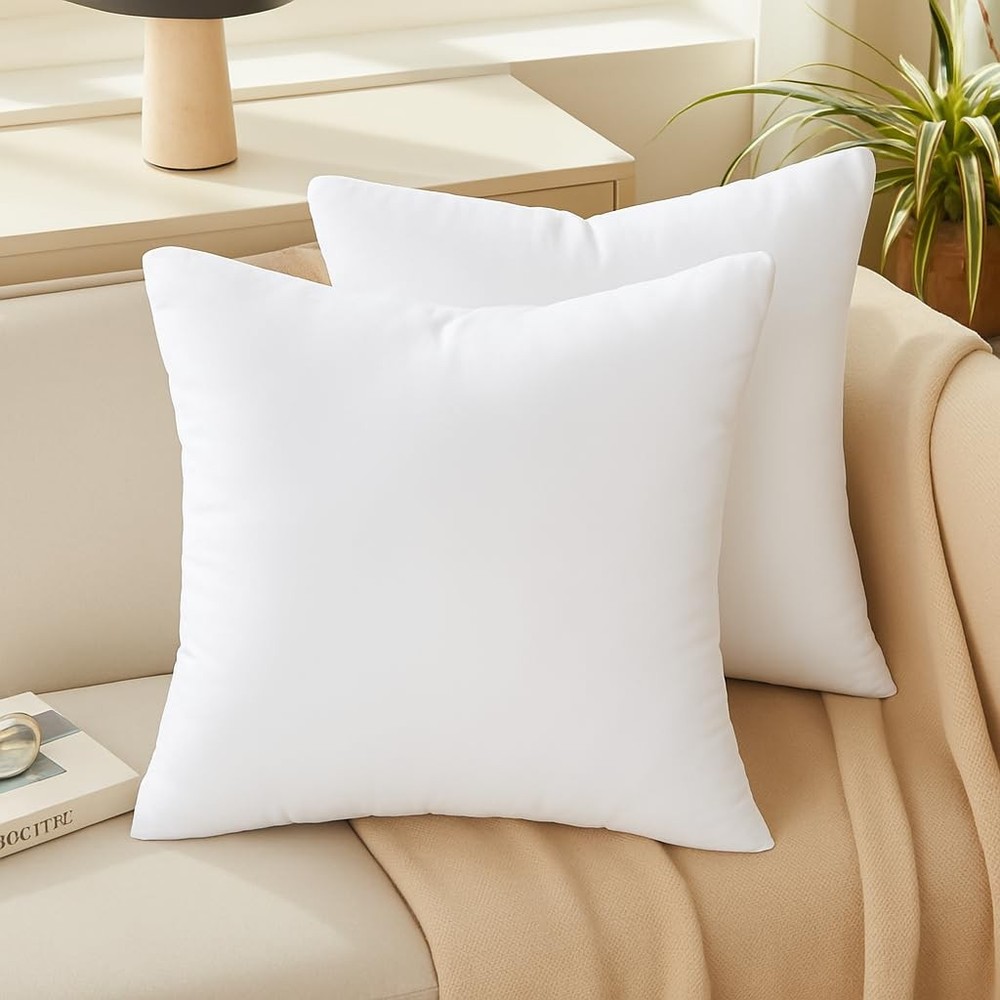 18 x 18 Throw Pillow Inserts - Soft, Plush & Decorative Down Alternative Pill...