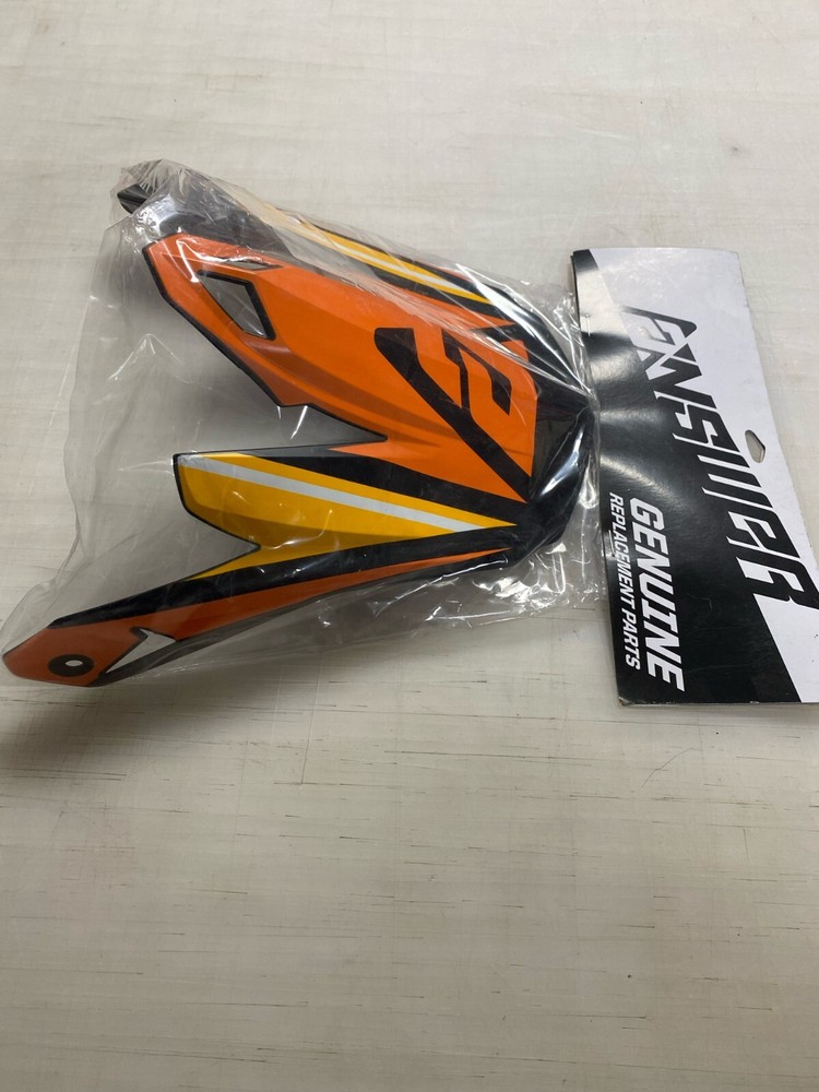 Answer Racing AR5 KORZA Black / Orange / Yellow Replacement Helmet Visor