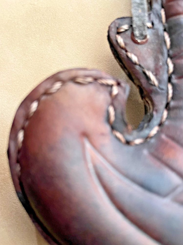 Shadow Box - Kyrgyzstan Leather Kookor, Mares Milk Container - SEE DESCRIPTION