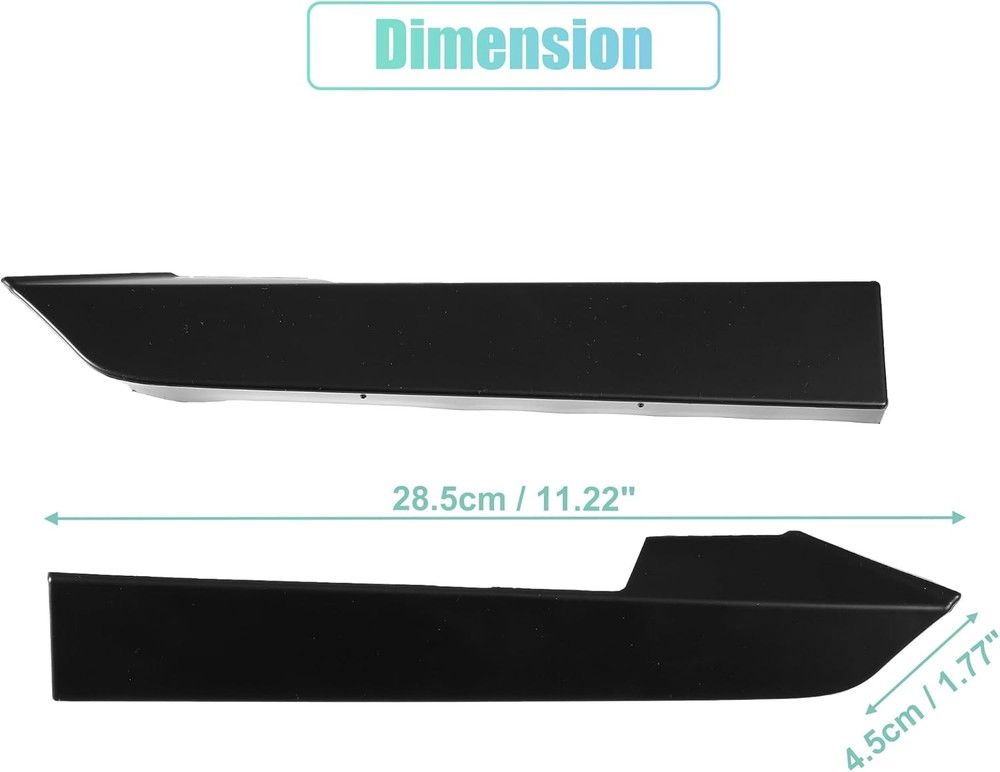 Pair Front Lower Headlight Bumper Grille Filler Driver Passenger Side for 2012-2