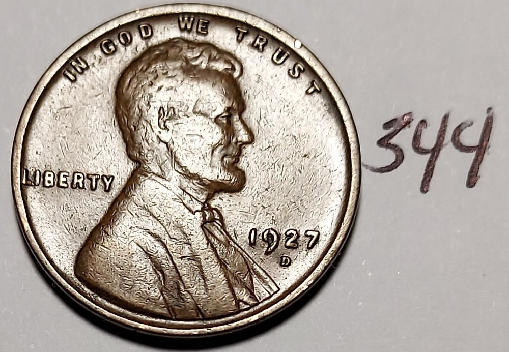 1927-D Lincoln Wheat Cent #344