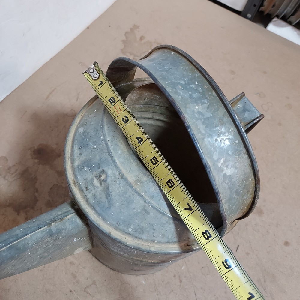 Vintage Galvanized Watering Can #8 garden decor farm