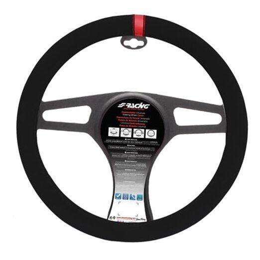Simoni Racing SR CVT27R 37-39 cm Steering Wheel Cover/Red Black