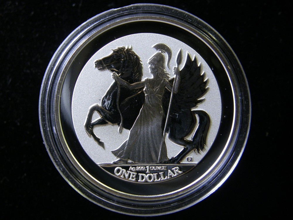2017 British Virgin Islands Pegasus  1oz Silver Coin Reverse Proof