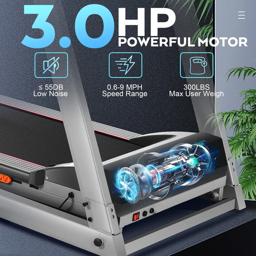 Treadmill 3.25HP for Home Electric Folding Exercise Running Machine APP Control~