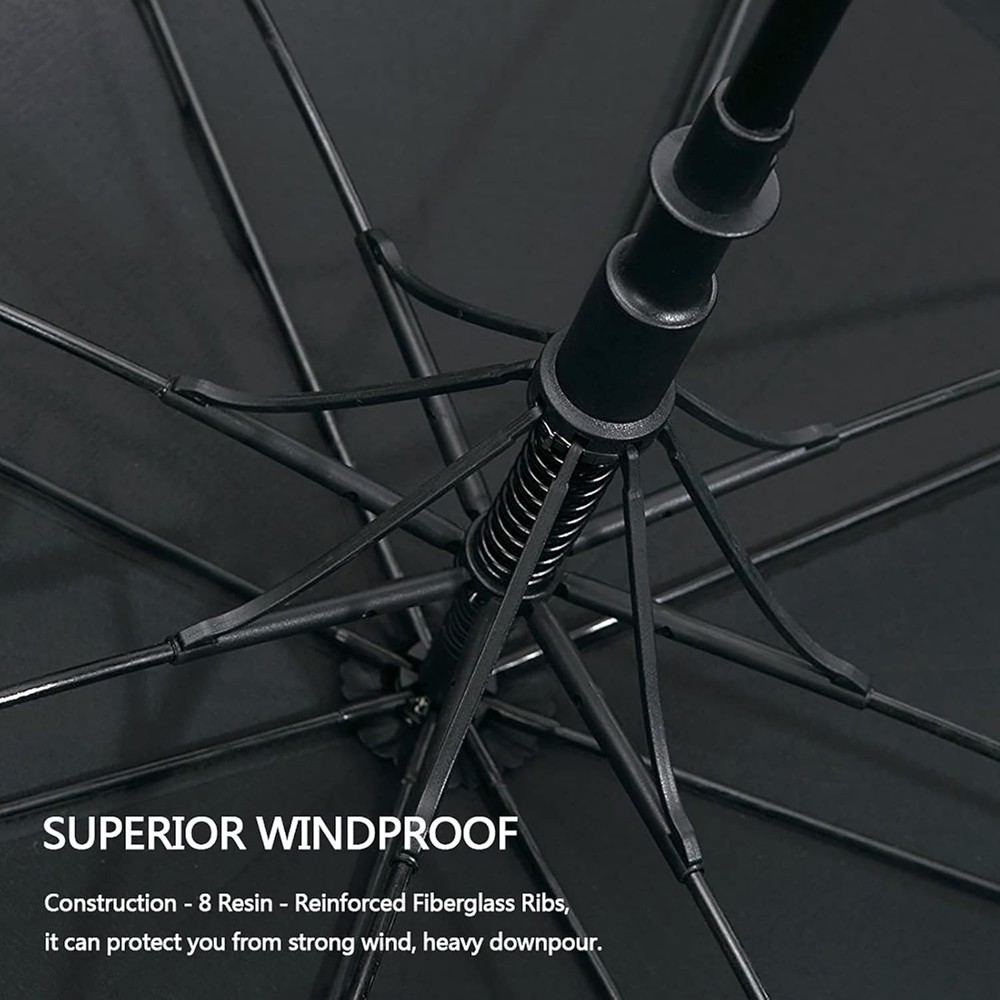 47/54/62/68 Inch Automatic Open Golf Umbrella Oversize Extra Large Double Can...