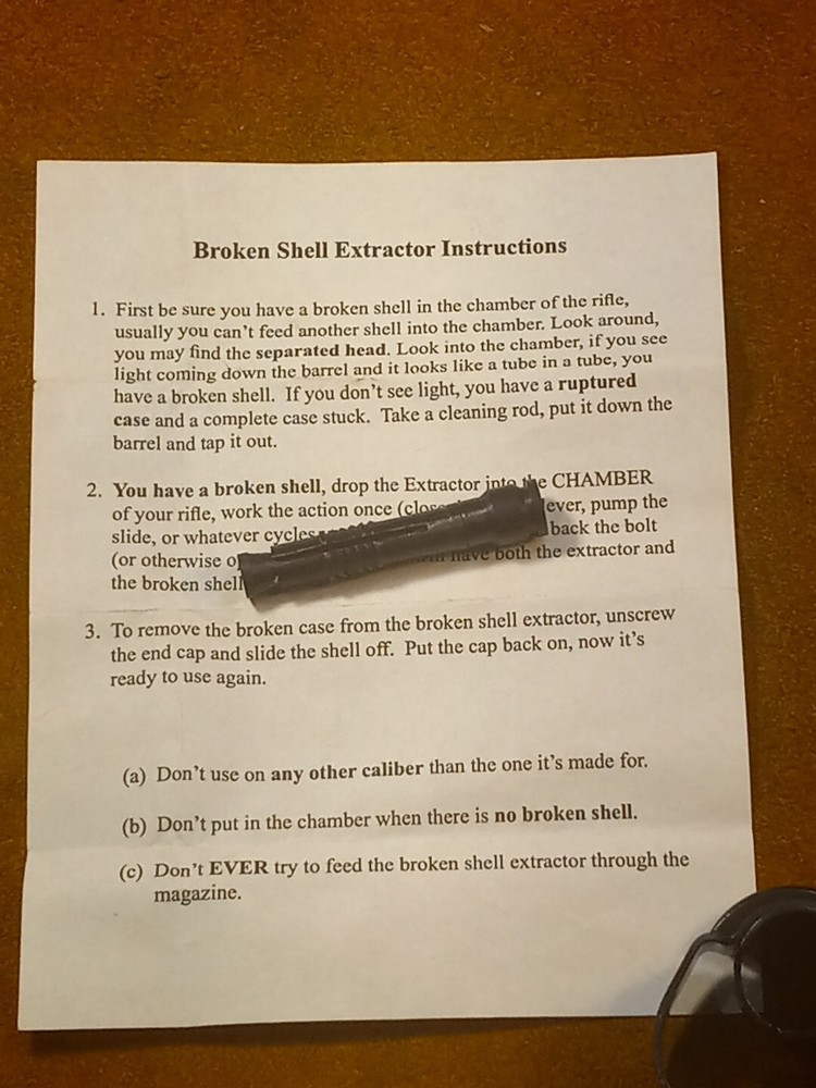 M1 Carbine Broken Shell Extractor