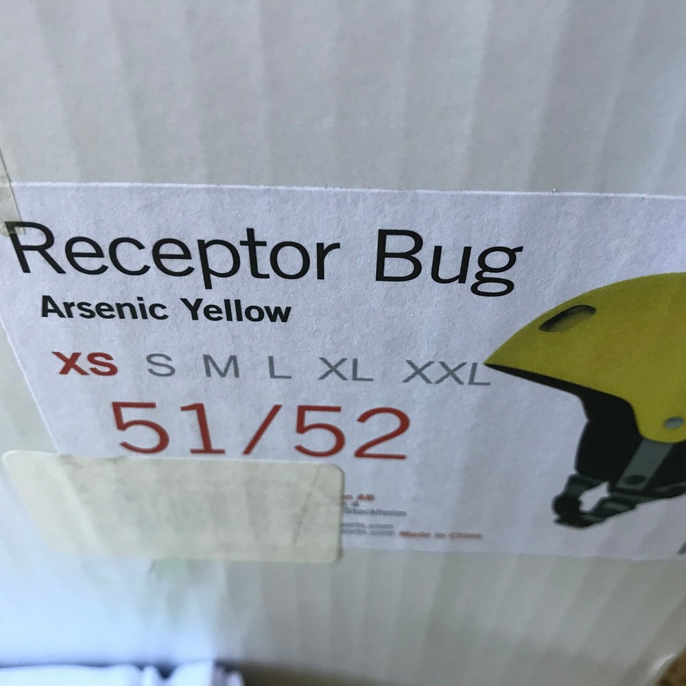 POC Receptor BUG Helmet (Yellow, X-Small/51-52) NWT.