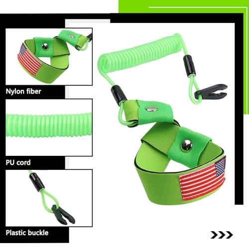 Jet Ski Kill Switch Lanyard Compatible with Yamaha Cut Off Tether Replace Green