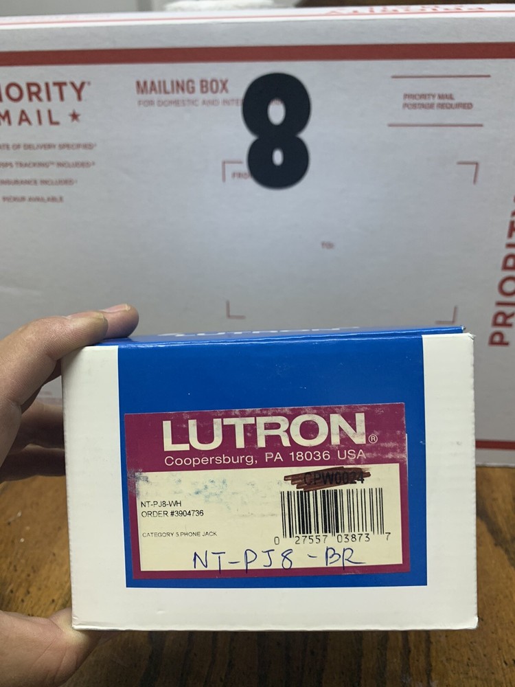 Lutron NT-PJ8-BR Telephone Jack