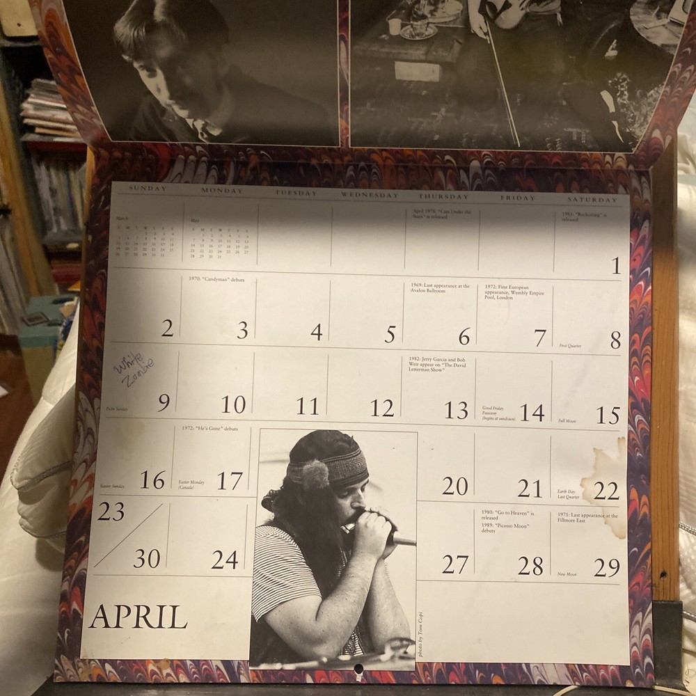 Vintage Grateful Dead Calendar 1995