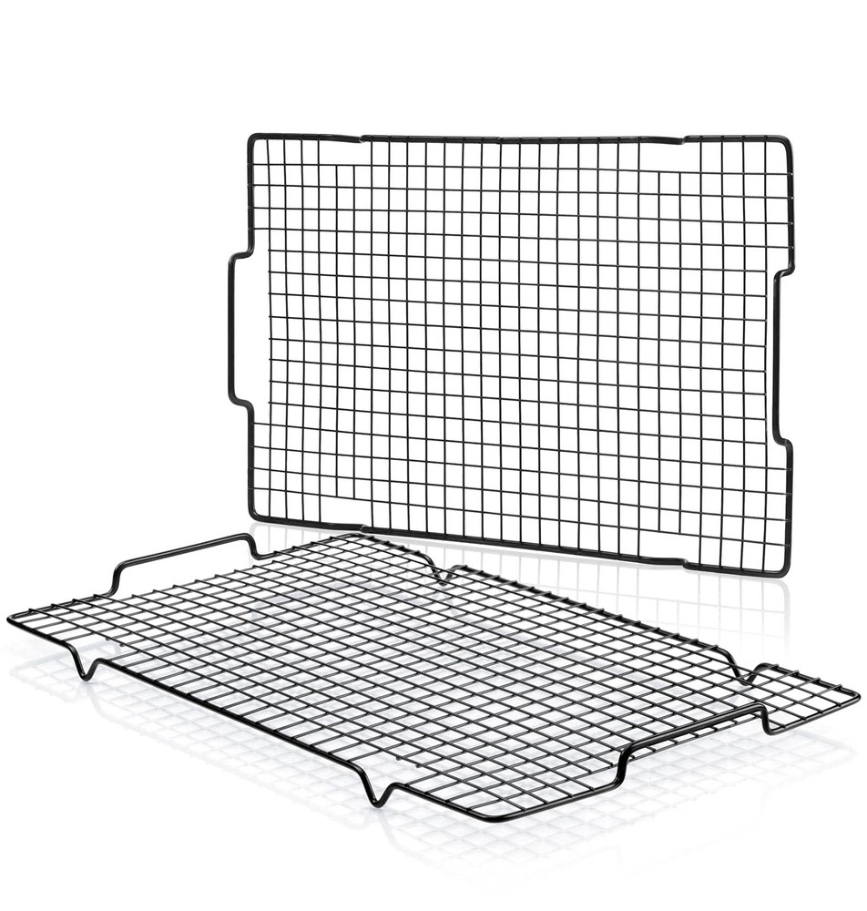 HULISEN 2 Pack Cooling Racks Nonstick Fits Half Sheet Pan Oven Safe