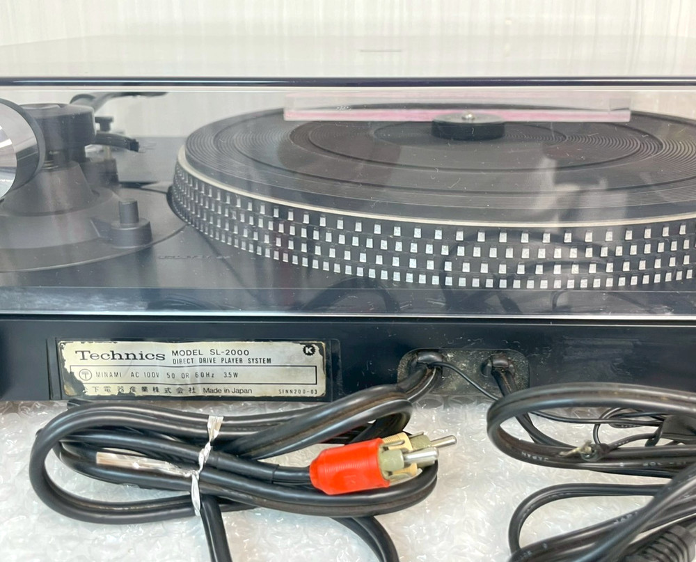 Technics SL-2000 Direct Drive Turntable Record Player Tested Japan