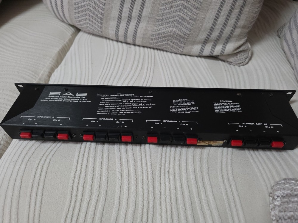 Sae Speaker Switch System Model 4200