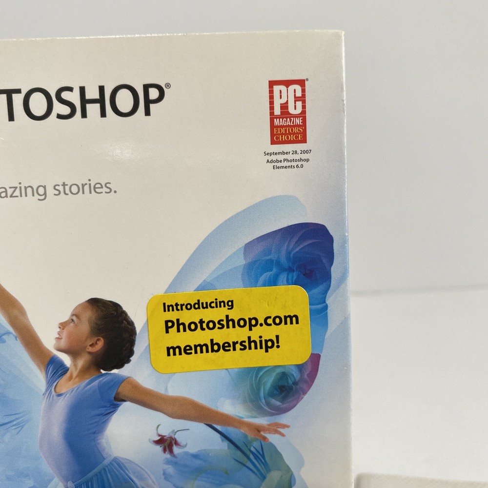 Adobe Photoshop Elements 7 Software Edit Enhance Create Share For PC With BOOK!