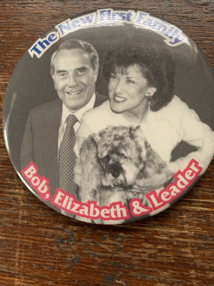 Bob And Elizabeth Dole Political Campaign Pinback Button