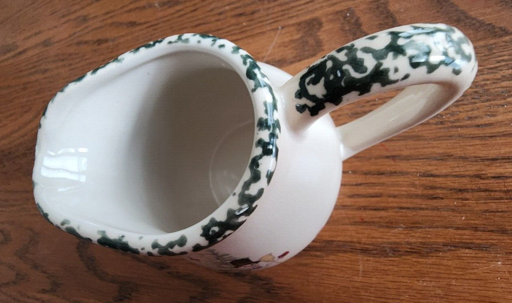We Can build a Snowman Creamer Pitcher (s) 8 oz. Dolengorp Stoneware White !