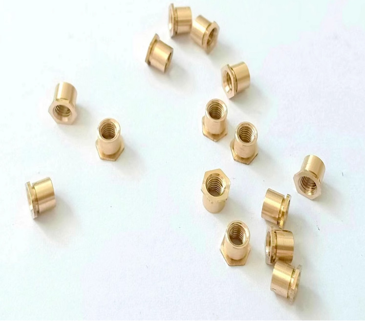5pcs M3 M4 Brass Through Hole Pressure Rivet Nut Posts Pressure Plate Studs
