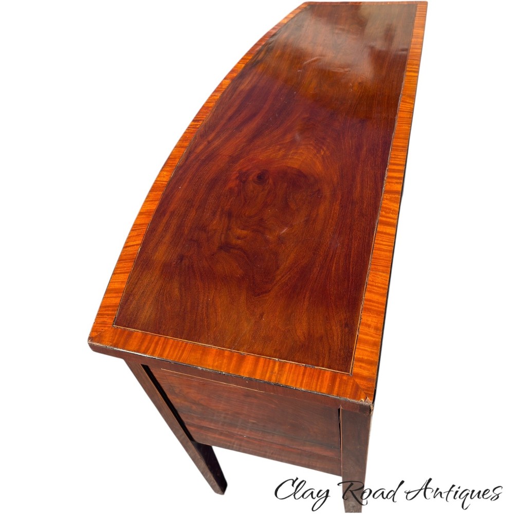 Antique Brandy board server mahogany inlaid Hepplewhite sideboard