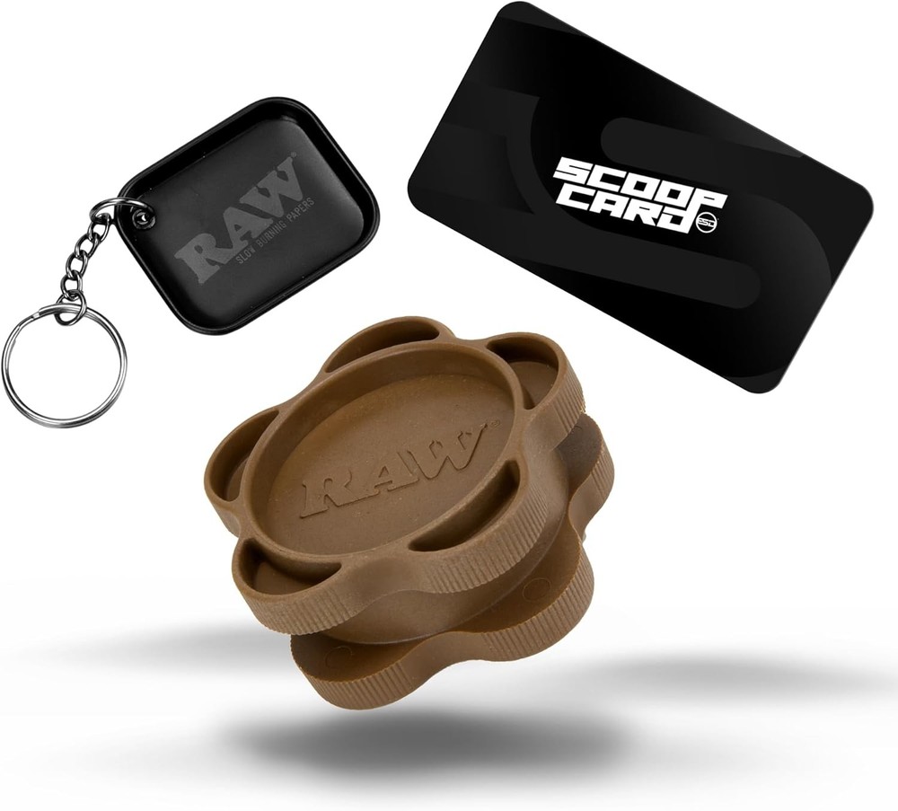 RAW Gripper Grinder - Spice Mill - Medium Grind V2 + RAW Tiny Matte Black Murder