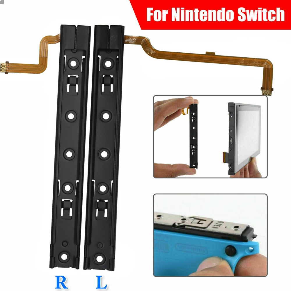 New Left Right Slider sliding rail with Flex Cable for Nintendo Switch Console