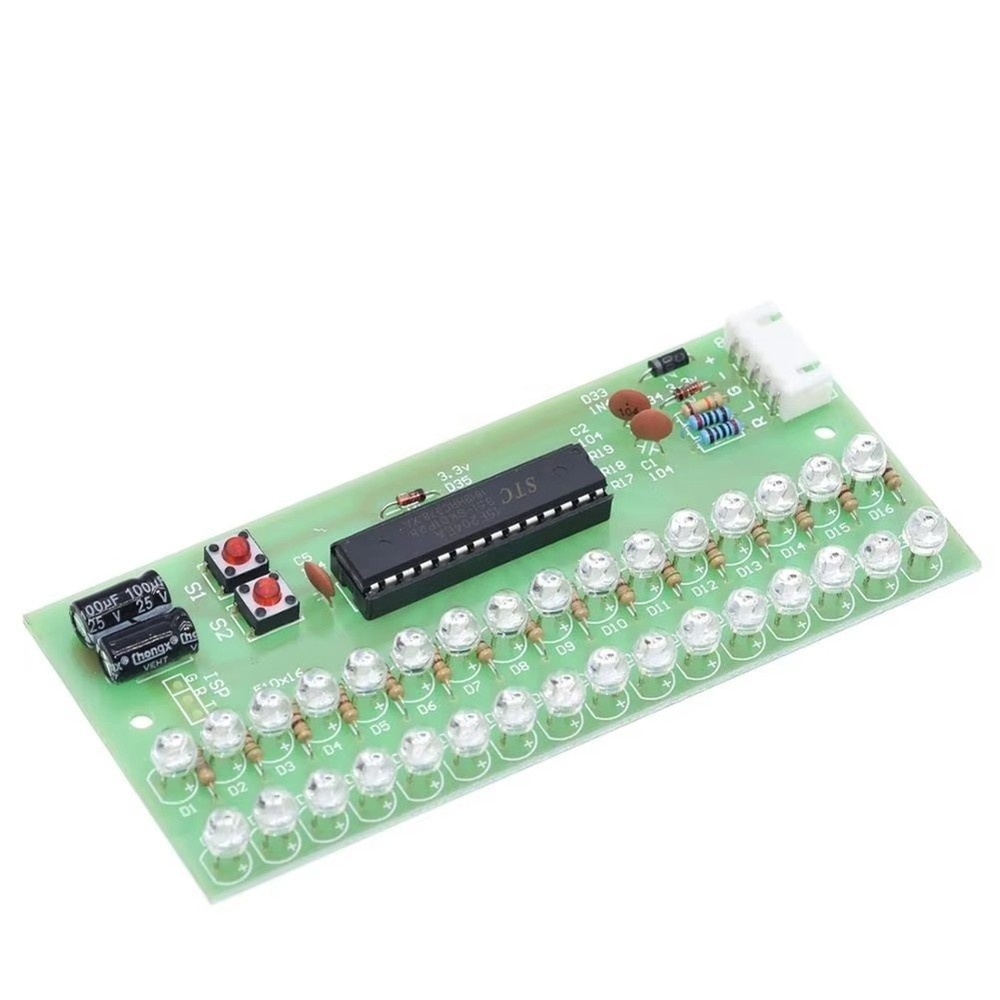 Adjustable Display Pattern LED VU Meter Level Indicator Amplifier Audio 16D2724