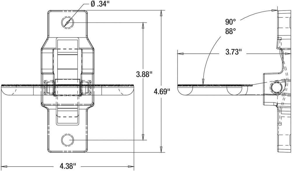 Heavy-Duty Black E-Coat Folding Step & Safety Handle - Ideal for RVs & Trailers