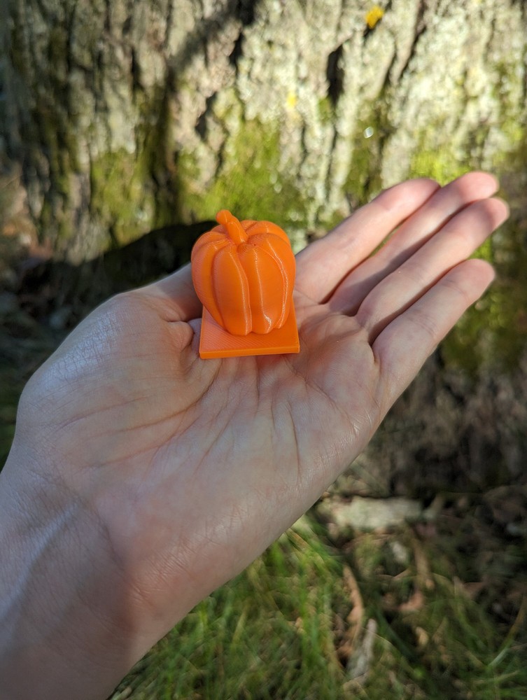 Orange PLA Pumpkins Tiny 3d Printed Pumpkins PLA Squash Autumn Pumpkins Fa