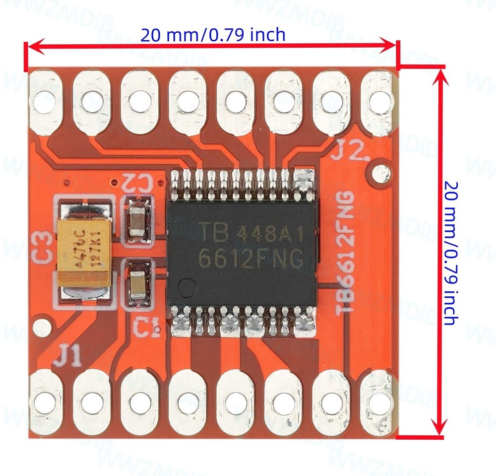 4 Pcs TB6612FNG Dual Motor Driver Controller Board Module Compatible with for...