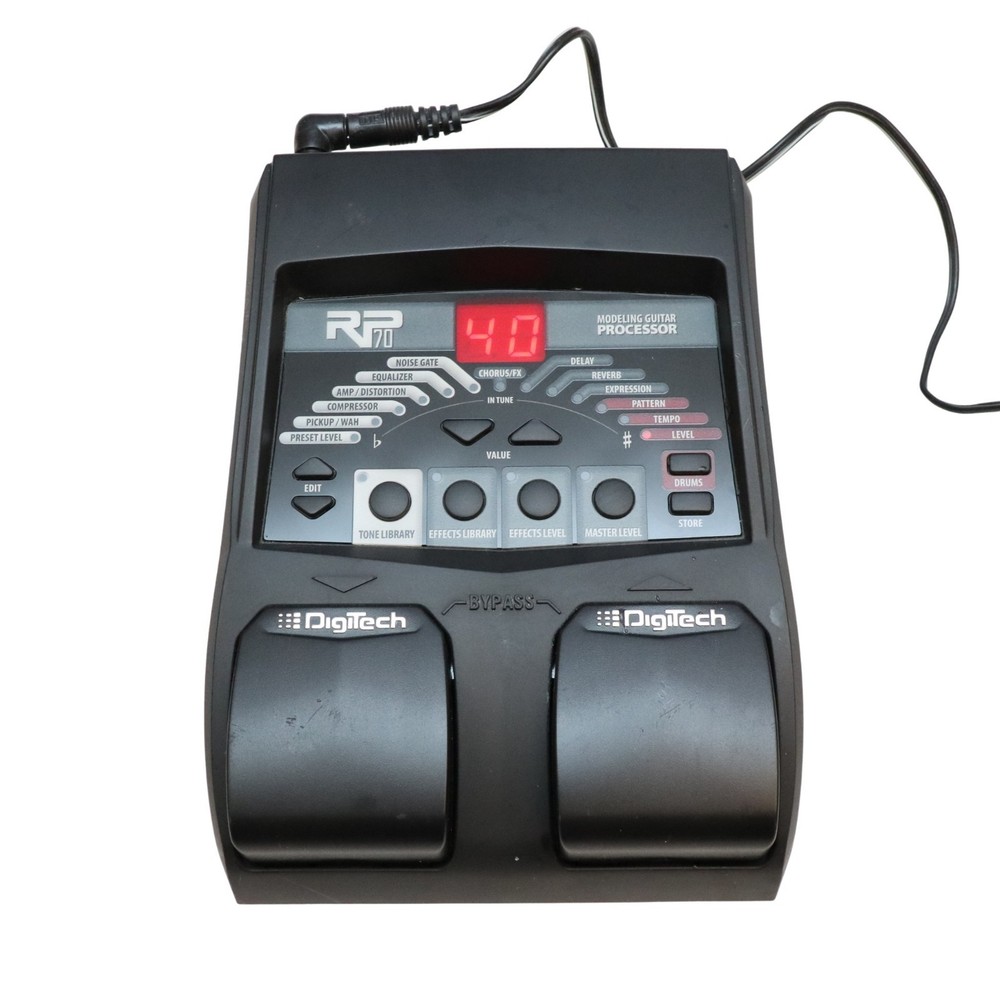 Digitech RP70 Modeling Guitar Processor with power supply