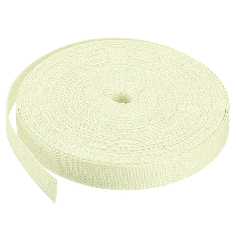 Lightweight Polypropylene Webbing Strap 1" 25 Yards Beige Strapping