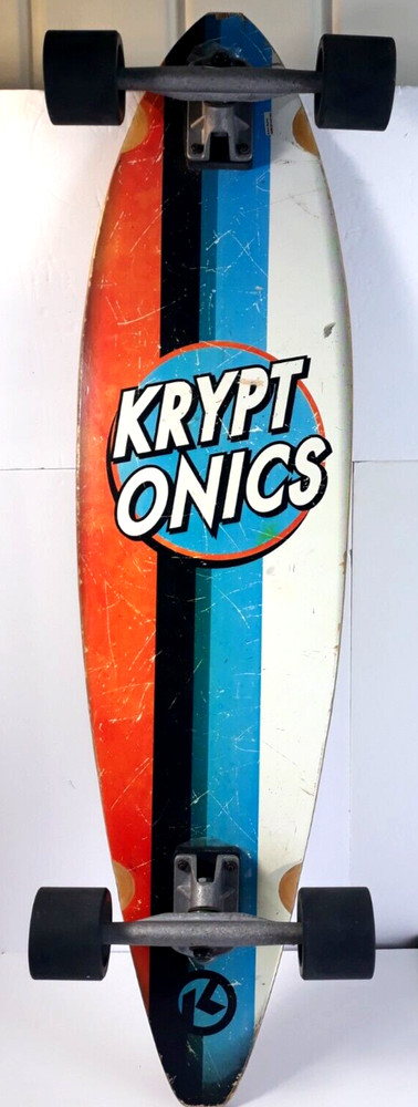 38” Original Longboard Complete Skateboard Kryptonics Kaiula Pintail Rare