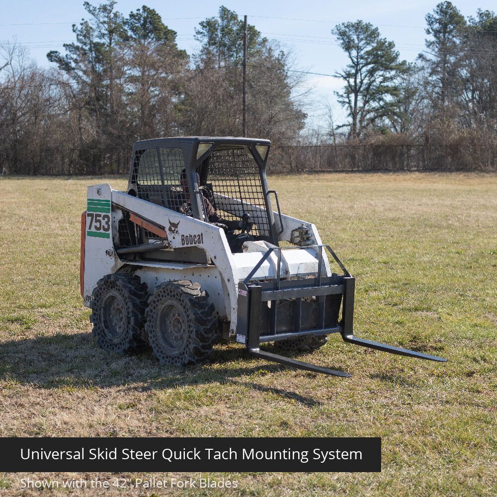 Titan Attachments UA Pallet Fork Frame Attachment, 36" Fork Blades, Rate 4000 LB
