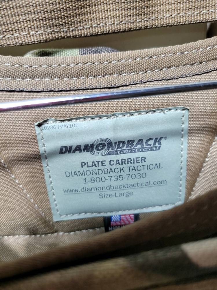 Diamond Back Battlecab Advanced Fast Attack Plate Carrier -OCP/Scorpion