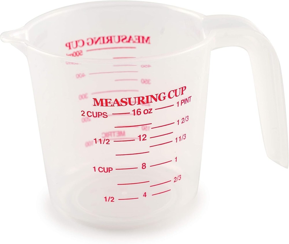 2 Plastic Measuring Cup, Multicolored