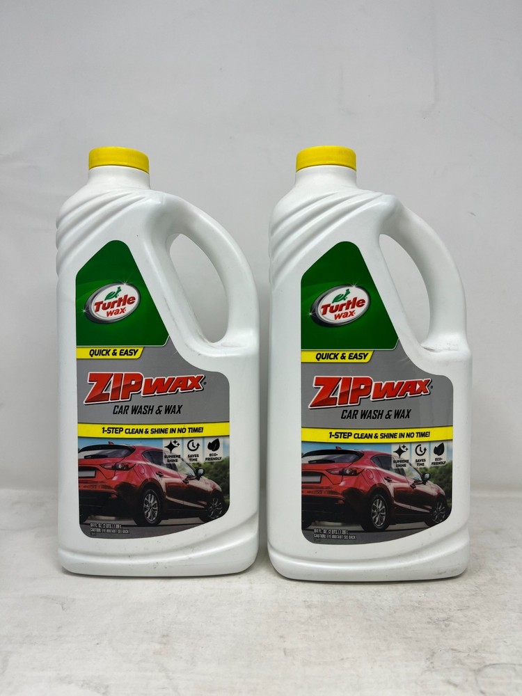 2 Pack - Turtle Wax Quick & Easy Zip Wax Car Wash & Wax, 64 Oz