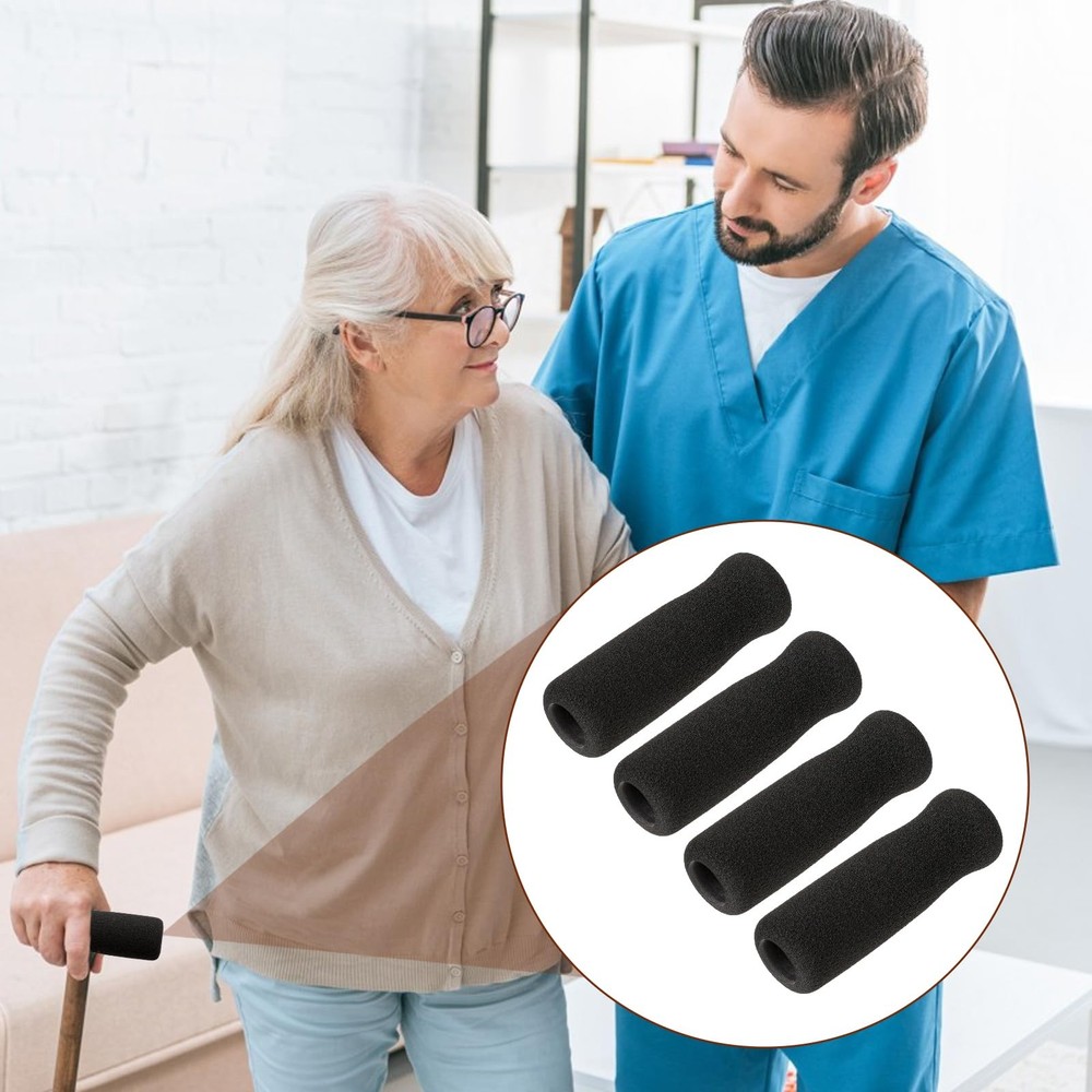 Cane Replacement Hand Grip, Cane Handle Grip, Black Foam
