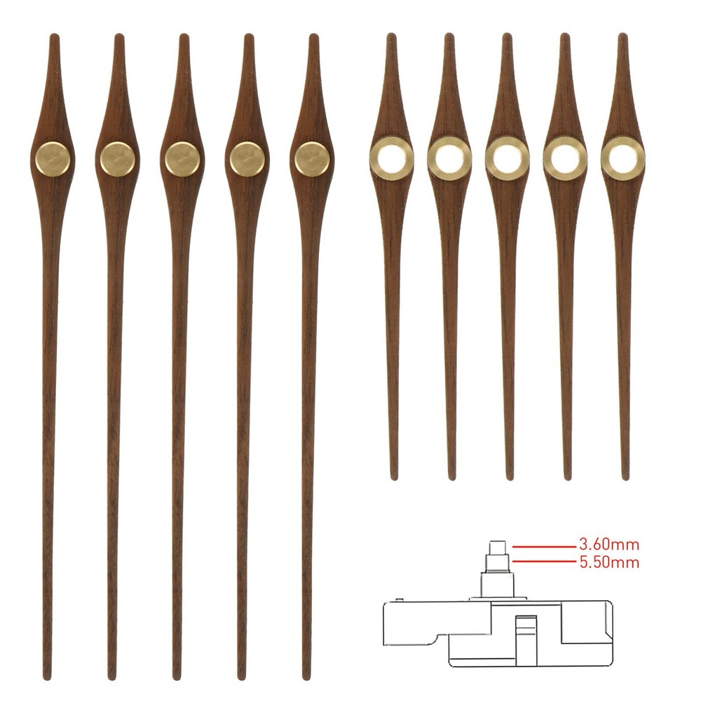 5 Sets Clock Hands Wooden Wall Clock Hands